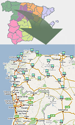 Mapa del campus noroeste