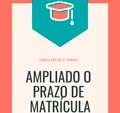 Ampliación do prazo de matrícula para o curso 2019-2020