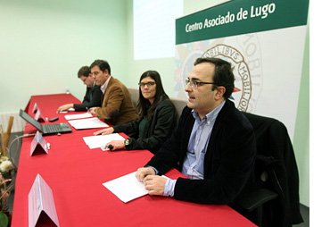 Anxo Lugilde, José Ramón Gómez Besteiro y Ana Belén Traseira